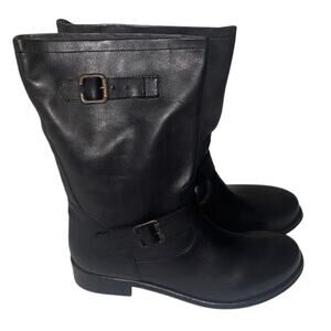 Alcala’s Chicago Black Leather Moto Boots Women’s Size 10 - EXCELLENT
